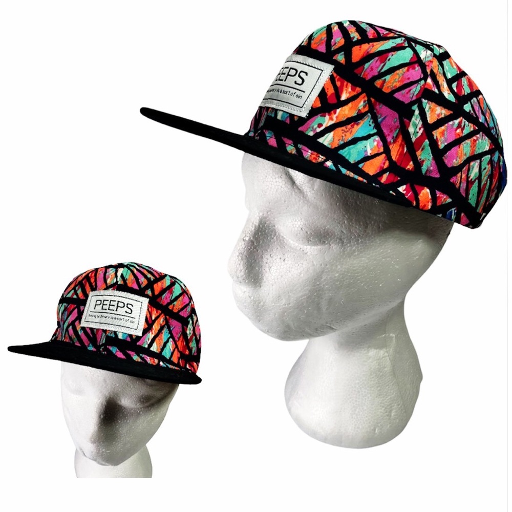 PEEPS Urban Graphics SnapBack Hat Flat Billed One Size